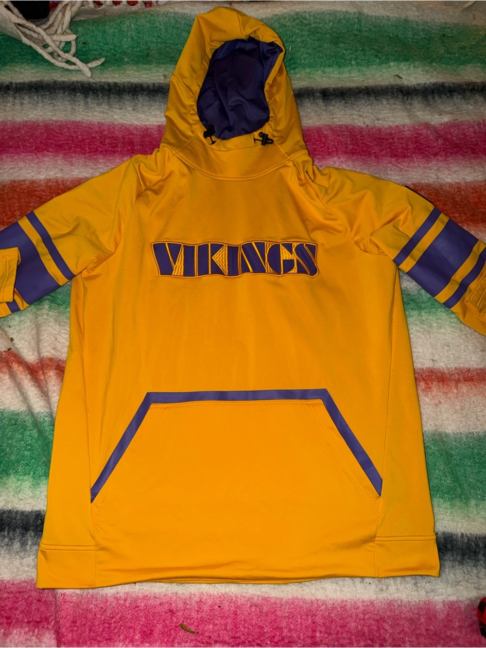 Vikings Men’s UNRL Hooded Sweatshirt in Gold and Purple